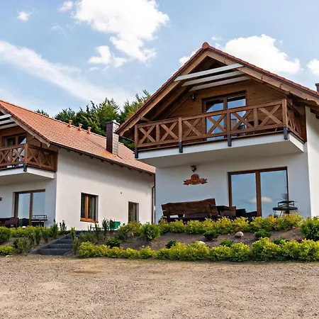 펜션 Malinowe Wzgorze 90 M2 Z Sauna I Balia Krzeszna